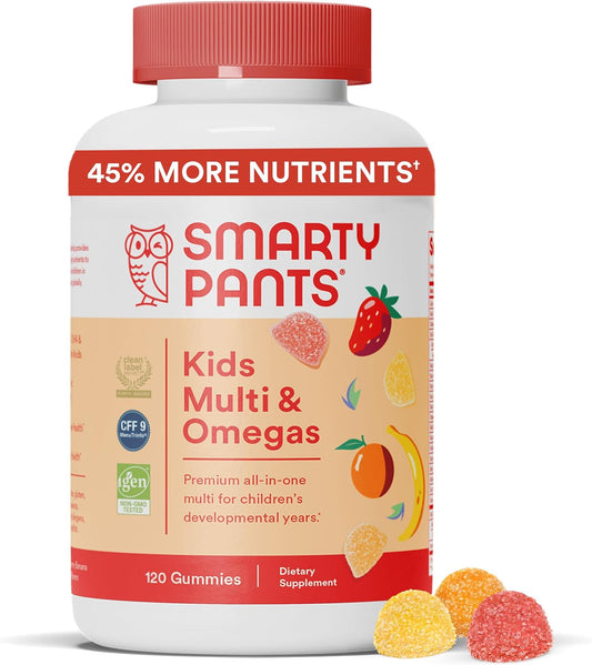 SmartyPants Kids Multi &amp; Omegas - Vitaminas en Gomitas para Niños - ¡Nutrición Completa y Saludable!