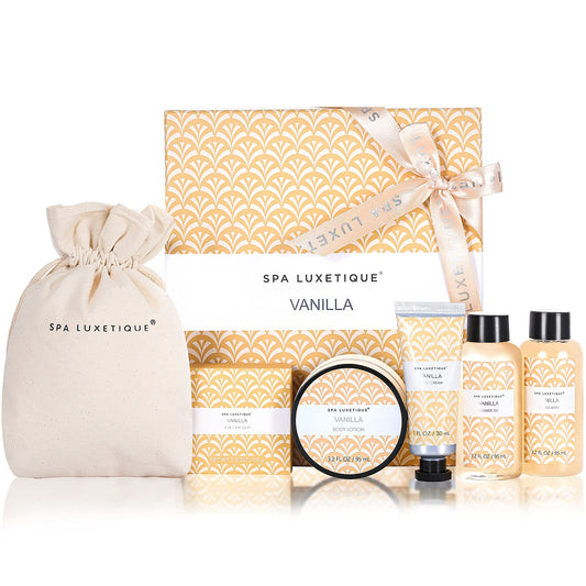 Spa Luxetique - Set de Regalos de Spa para Mujeres, 6 Piezas con Aroma de Vainilla