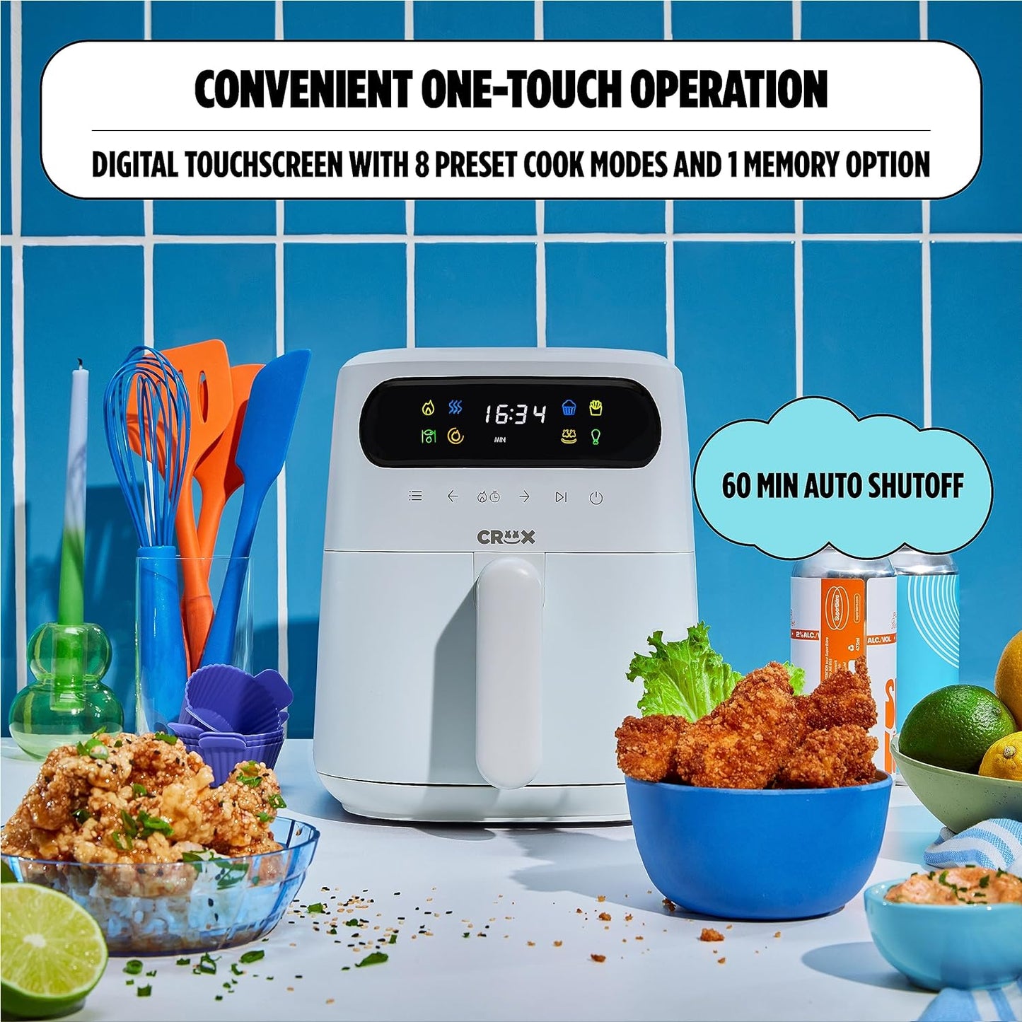 AIR FRYER AIRFRYER FREIDORA AIRE AUTOMATICA DIGITAL ELECTRODOMESTICO COCINA