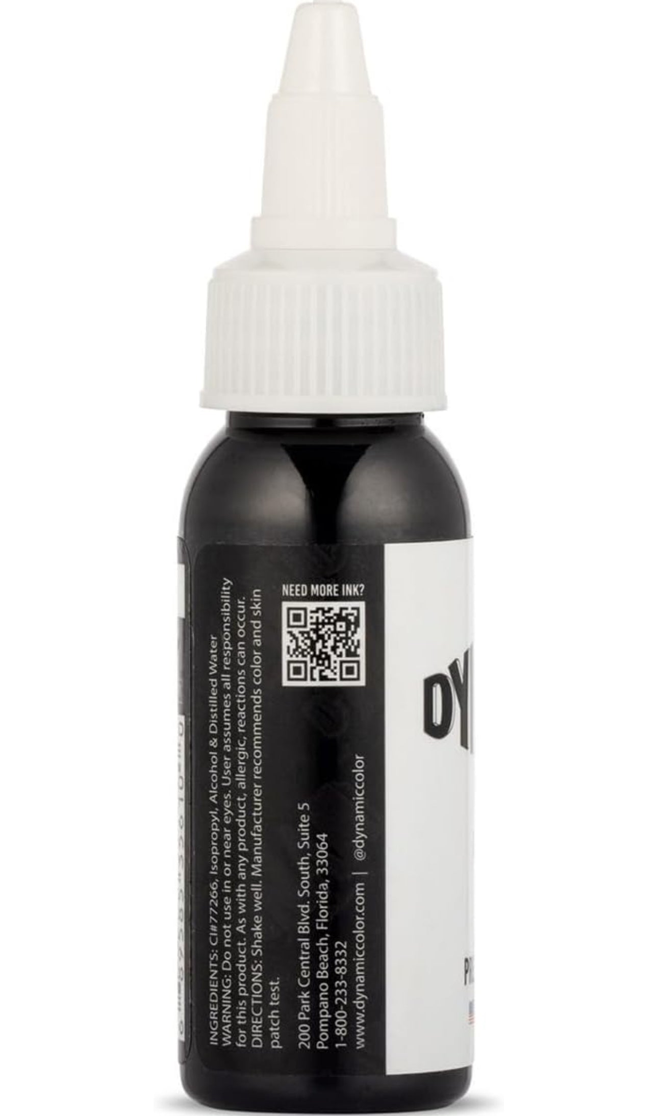 DYNAMIC BLACK NEGRO 1 OZ 30 ML TINTA PIGMENTO BLACK INK TATUAJE TATTOO